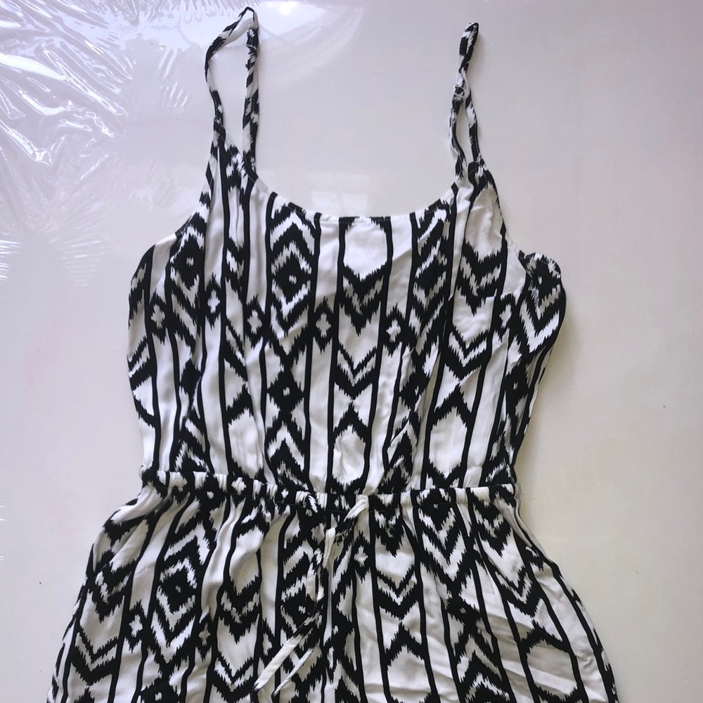 Black and White Romper